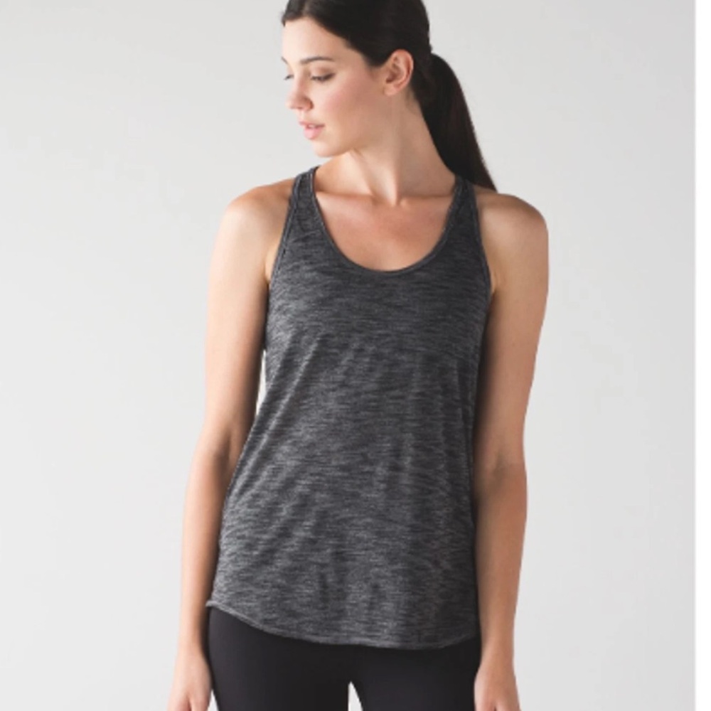 Lululemon Essential Tank Top In Heathered Gray Size 8